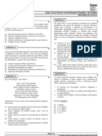 Prefeitura Municipal de Goiana Concurso Público - 2010 Tipo 1 Cargo: Prova Técnico em Imobilização Ortopédica / Nível Médio