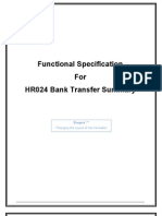 HR024 Bank Transfer Summary Report