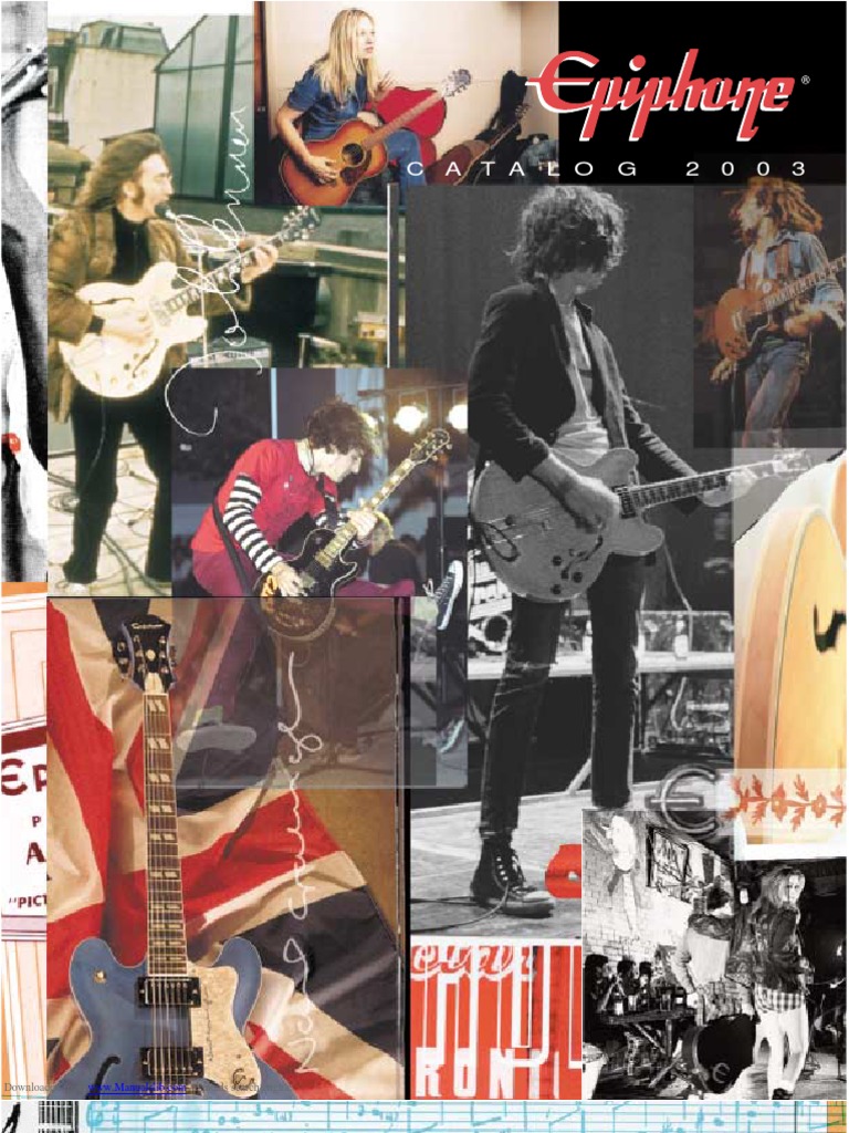 Epiphone Catalog 2003 PDF | PDF | Bass Guitar | Irish Musical
