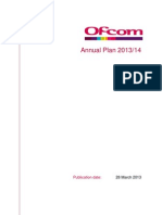 OFCOM Annual Plan 2013-2014