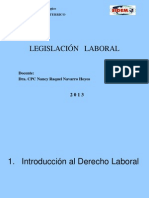 Semana 01 - Introduccion Al Derecho Laboral