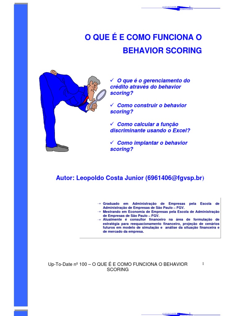 O Que É e Como Funciona o Behavior Scoring | PDF | Carreira e ...
