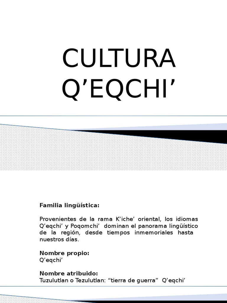 Q'EQCHI' | PDF | Personas | Cultura (general)