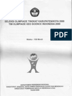 Download Soal Olimpiade Kebumian Tahun 2009 tingkat Kota by rudyhilkya SN13318230 doc pdf