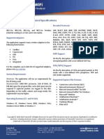 CV Wifi Specifications