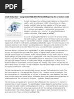 Download Credit Restoration Under FCRA 609 by FreedomofMind SN133197094 doc pdf