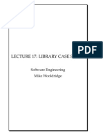 Lecture 17: Library Case Study: Software Engineering Mike Wooldridge