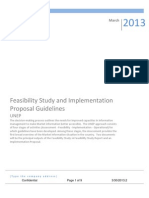 UNEP Feasibility Study & Implementation Study Guidelines