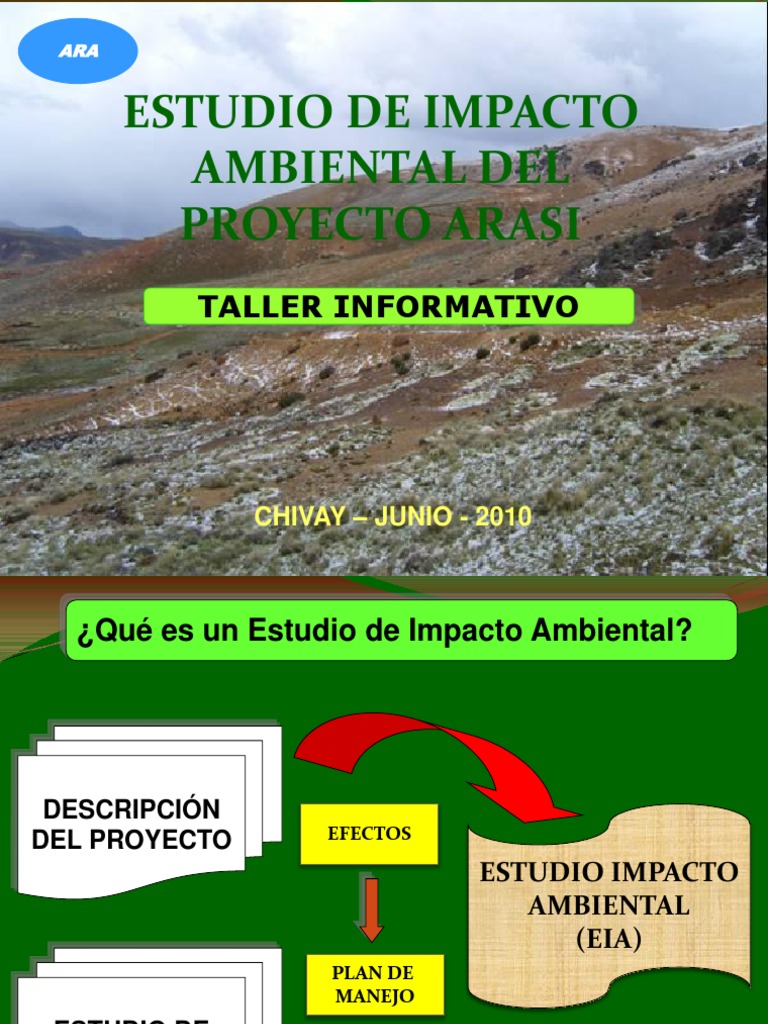 Arasi Taller 2010 | PDF | Evaluación de impacto ambiental | Residuos