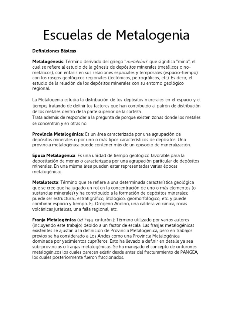 introducci-n-a-la-metalogenia-pdf-geolog-a-minerales