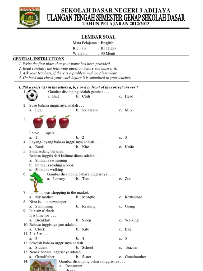 soal essay b inggris kelas 8 semester 2