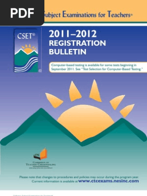 Cset No Child Left Behind Act Test Assessment - 