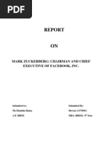 Download Report on Mark Zuckerberg by Shweta Atwal SN133206681 doc pdf