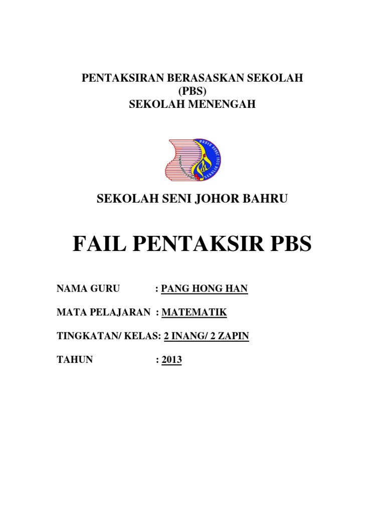 Cover Fail Pentaksir Pbs