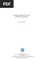 Download Using Netflows for slow portscan detection by Michael Thomas SN133211415 doc pdf