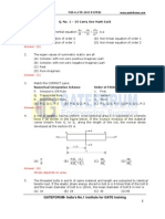 GATE Mechanical Engineering Paper Solved