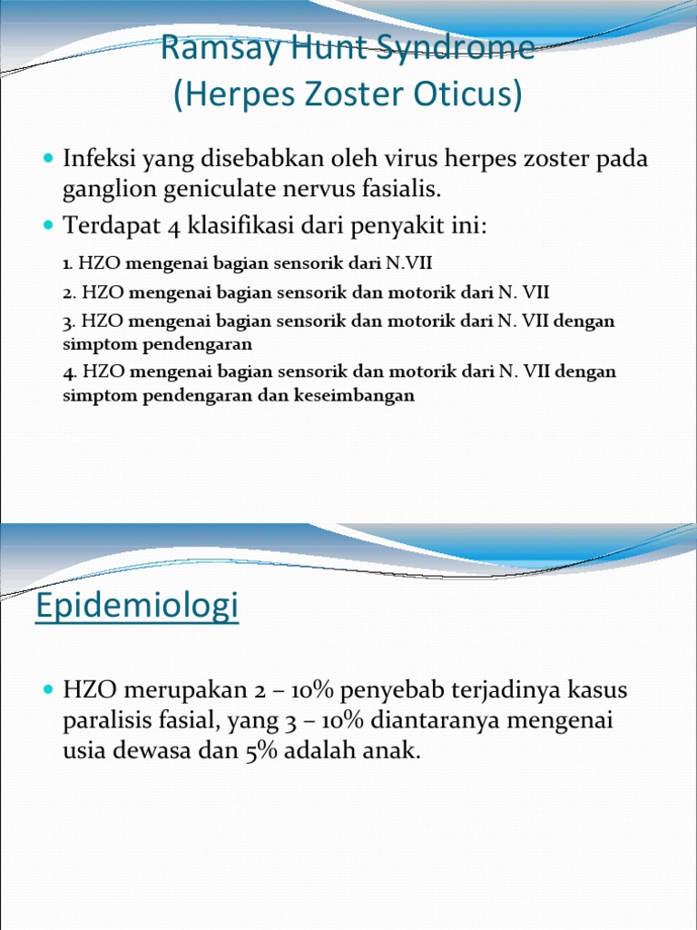 Penatalaksanaan Sindrom Ramsay Hunt | PDF