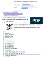 Membuat Insert Delete Update Save Sederhana Dengan JSP PDF