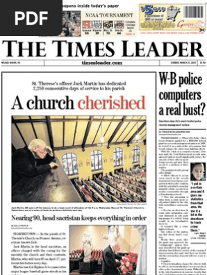 Times Leader 03-31-2013  PDF  Pope Francis  Hamid Karzai