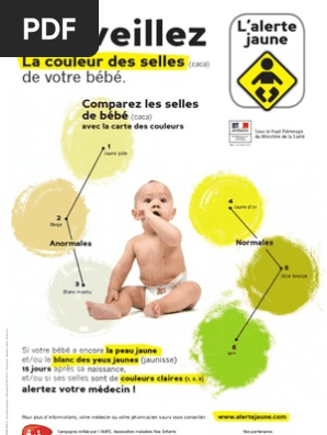 Alerte Jaune Affiche De La Campagne Nationale De Depistage Des Maladies Du Foie Chez Les Bebes