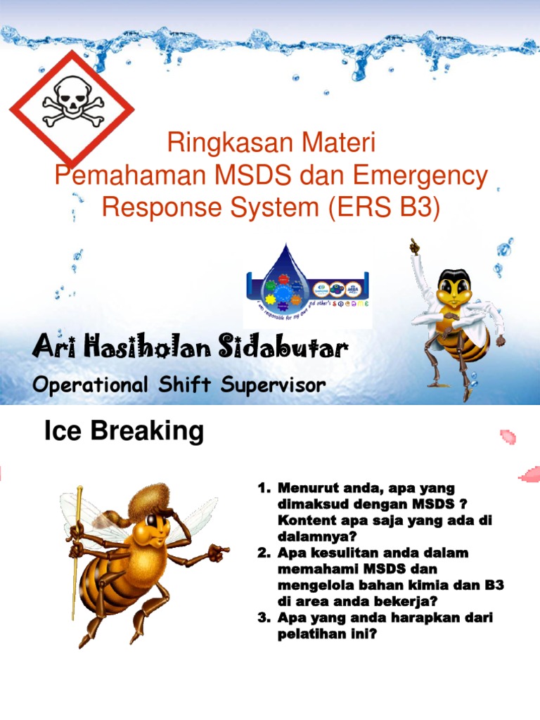 Materi Training MSDS & ERS PDF