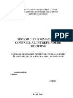 Sistemul Informational Contabil Al Intreprinderii Moderne Mioara