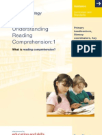 Understanding Reading Comprehension:1: What Is