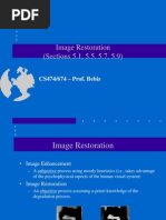 Image Restoration (Sections 5.1, 5.5, 5.7, 5.9) : CS474/674 - Prof. Bebis