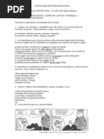 Atividades Recuperacao Final 6 Ano (1)