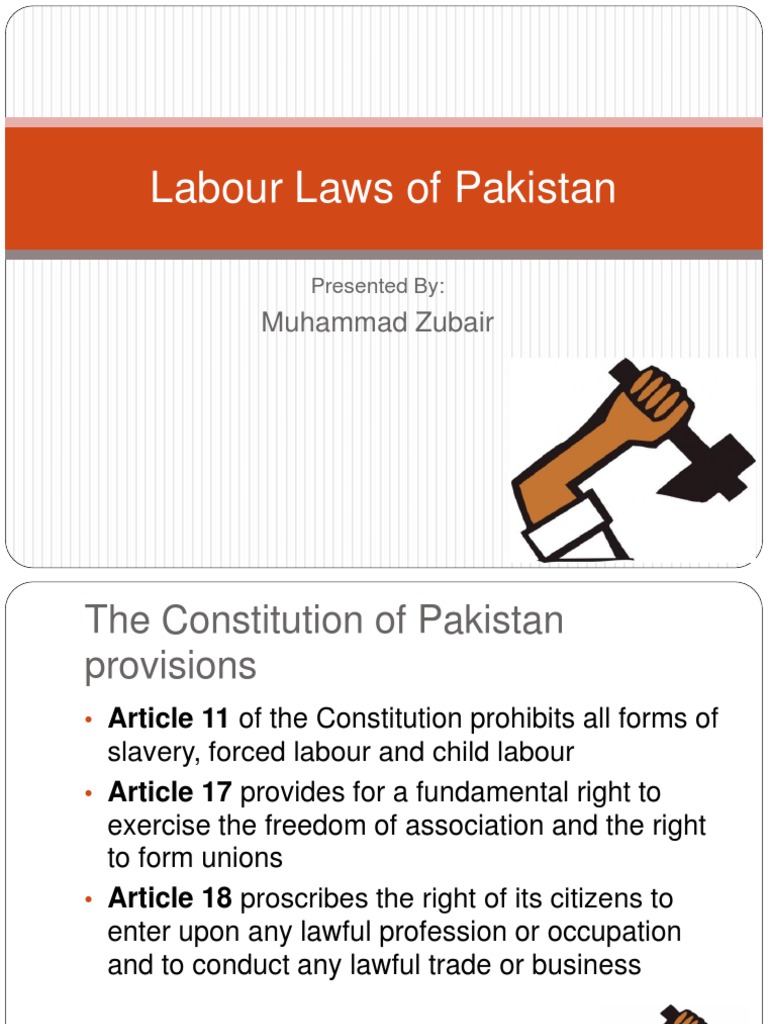 Labor Law of Pakistan PDF Trade Union Labour Law