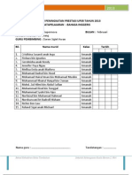 Rekod Kehadiran Kelas Tambahan