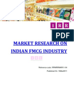 Market Research On Indian FMCG Industry: Reference Code: IRRMRRMAR11-04 Published On: 15mar2011