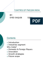 Opportunities of Fmcgin India: BY-Syed Saquib Iqbal
