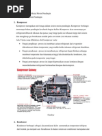 Komponen Dan Prinsip Kerja Mesin Pendingin