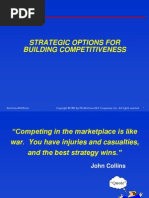 Strategic Options For Building Competitiveness