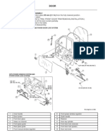 Front Door Disassembly/Assembly: Without Power Window System and Power Door Lock System