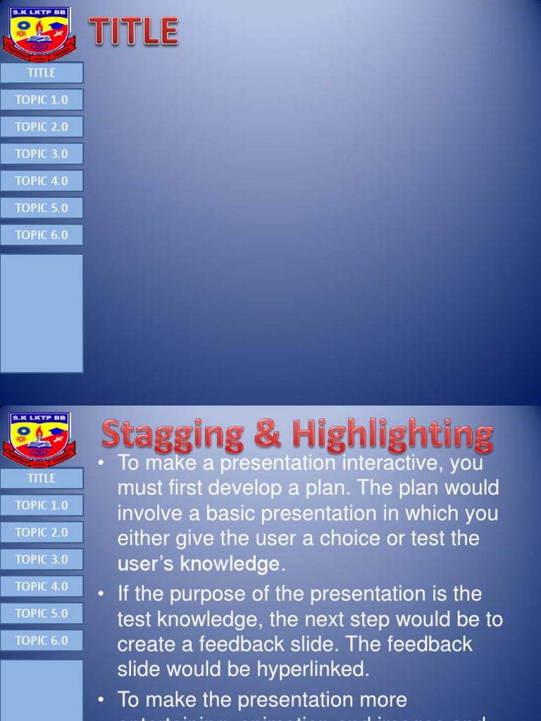 Interactive Presentation Planning Guide | PDF