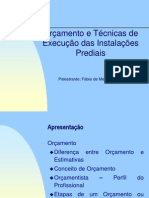 Curso de Orçamento e Técnicas de Execução