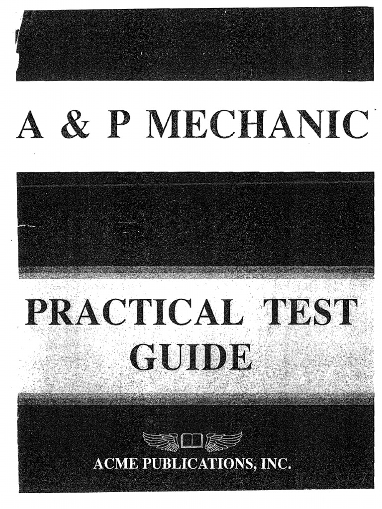 Aviation Mechanic Practical Test Guide | PDF | Capacitor | Corrosion