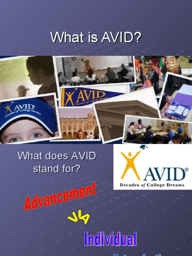 Understanding AVID Program Meaning | PDF | Change | Cognition
