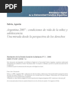 Argentina 2007 Condiciones Vida Ninez