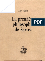 Alain Flajoliet La Premiere Philosophie de Sartre