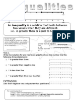26 03 12 Inequalities Worksheet