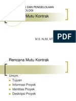 Rencana Mutu Kontrak