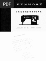 Kenmore Manual For Model 52