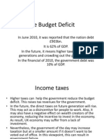 The Budget Deficit 1
