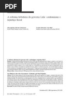 A reforma tributária do governo Lula