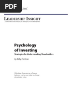 The Psychology of Investing: Strategies For Understanding Shareholders