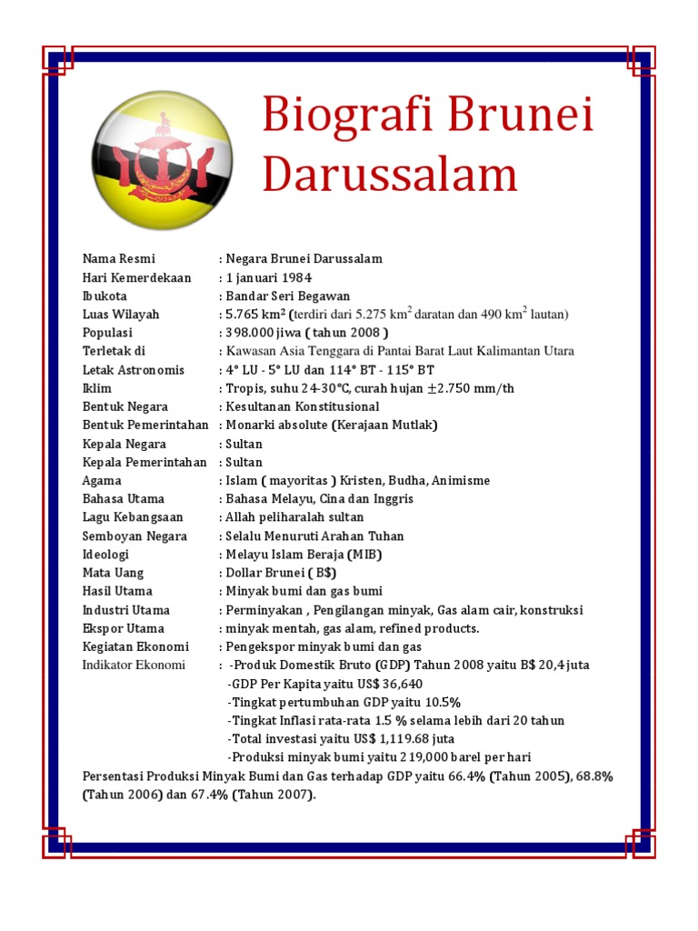 Biografi Brunei Darussalam Pdf