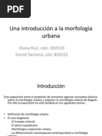 (P)Morfología urbana